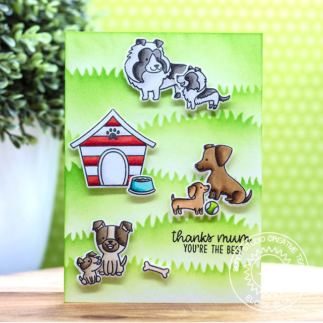 Sunny Studio - Puppy Parents Cards with Eloise and Leanne