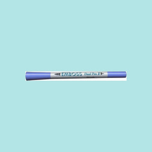Powder Blue Tsukineko Emboss Dual Tip Pen