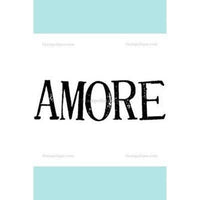 Stampotique - Amore - Love (Italian) Wood Mounted Stamp