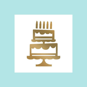 Sienna Couture Creations - Mini Hotfoil Stamp Set - Abracadabra - Tiered Cake  (1pc)