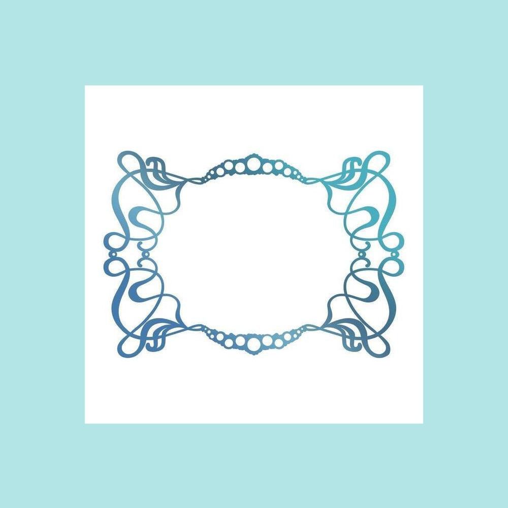 Mint Cream Couture Creations Hotfoil Stamp - Seaside & Me Collection - Seaside Frame
