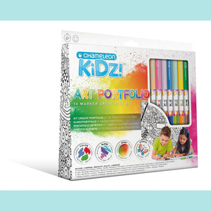 Chameleon Kidz - Art Portfolio 14 Marker Creativity Kit