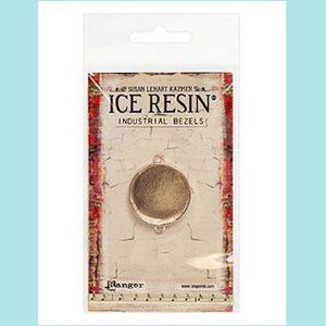 Ice Resin Industrial Bezels Collection - Medium Circle Rose