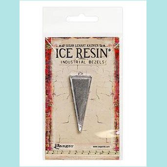 Ice Resin Industrial Bezels Collection - Medium Rectangle Sterling
