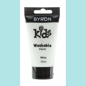 Jasart Byron - Kids Washable Paint 75ml WHITE