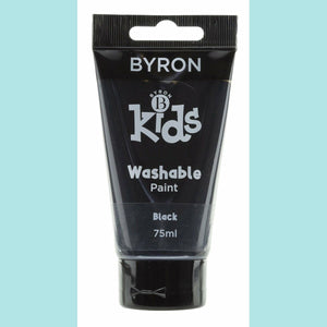 Jasart Byron - Kids Washable Paint 75ml BLACK