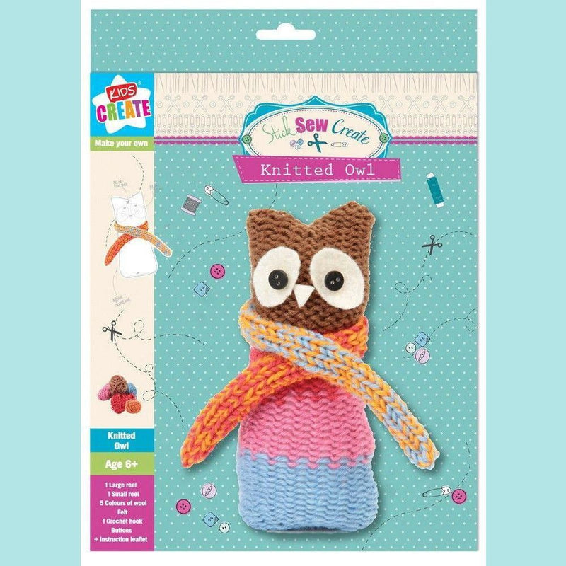 Kids Create - Stick Sew Create - Knitted Owl