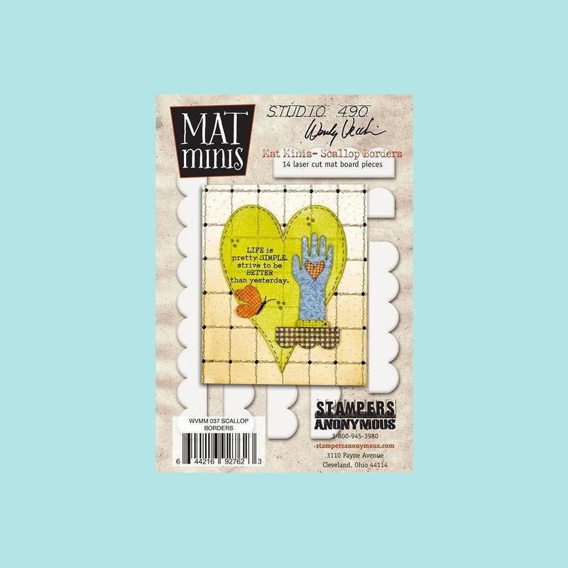Goldenrod Stampers Anonymous - Wendy Vecchi - Mat Minis - Scallop Borders