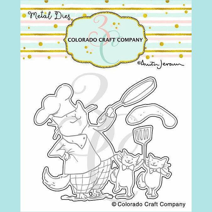 White Smoke Colorado Craft Company - Dad's Cooking Stamp and Die - Anita Jeram