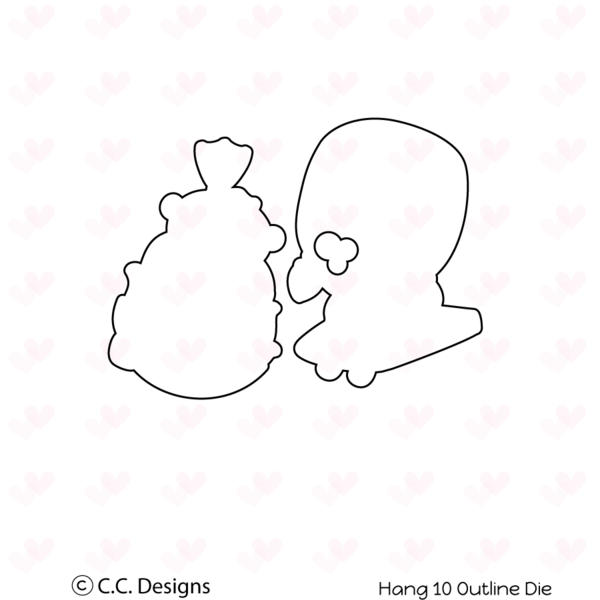 C.C. Designs Hang 10 Clear Stamp and Die   