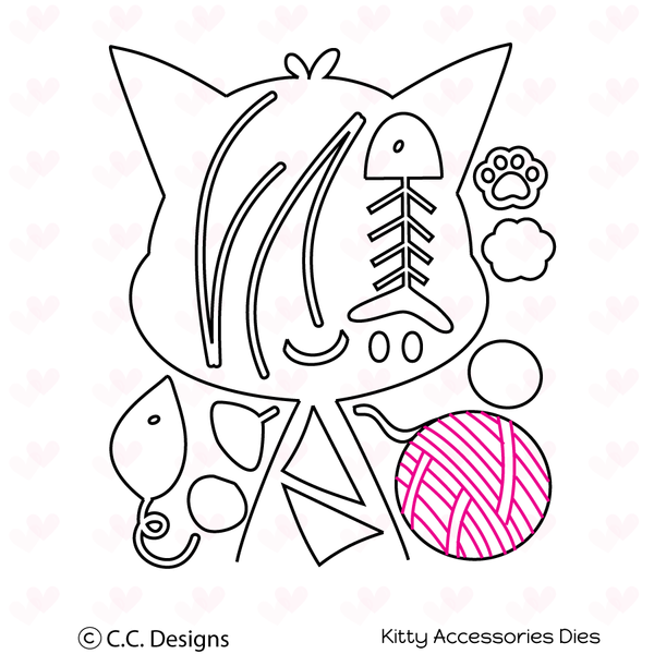C.C. Designs Kitty Accessories Metal Die