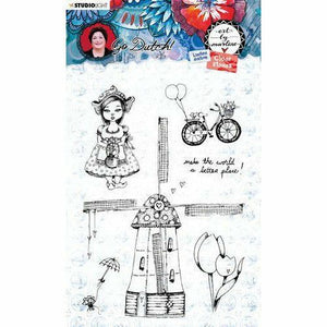 Studio Light - Art By Marlene - Clear Stamp A6, Go Dutch Collection. nr.55