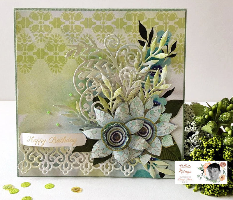 Le Petit Jardin - Exploding Card with Collette Mitrega, Couture Creations Creative Team