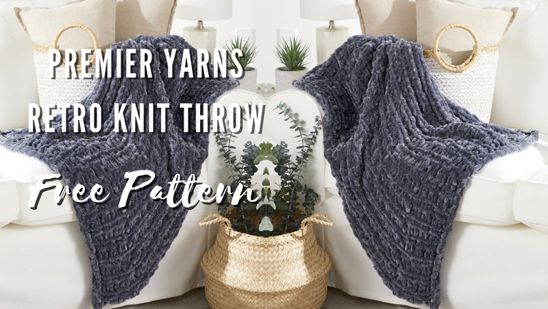 Premier Yarns - Retro Knit Throw - Free Pattern