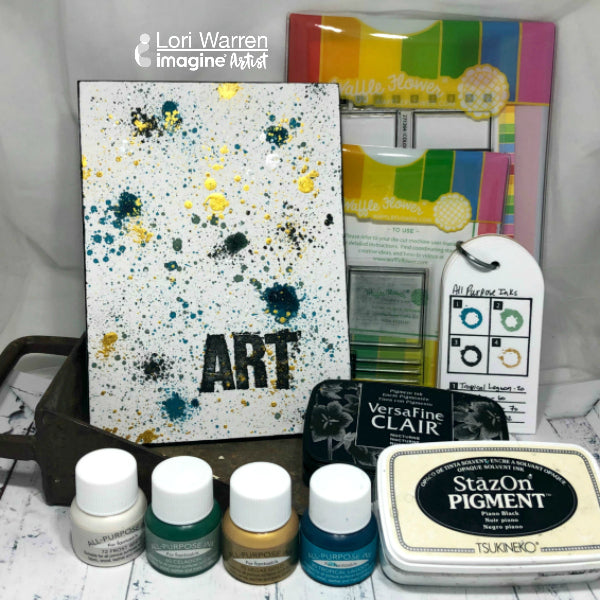 Create an Artsy Book Cover with All Purpose Inks