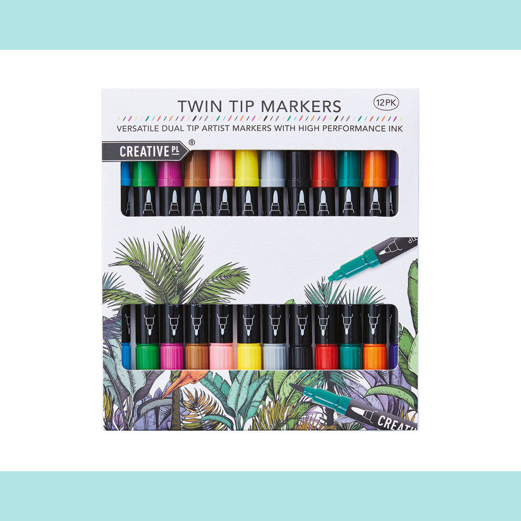 Creative PL Twin Tip Markers - Sets of 12 markers