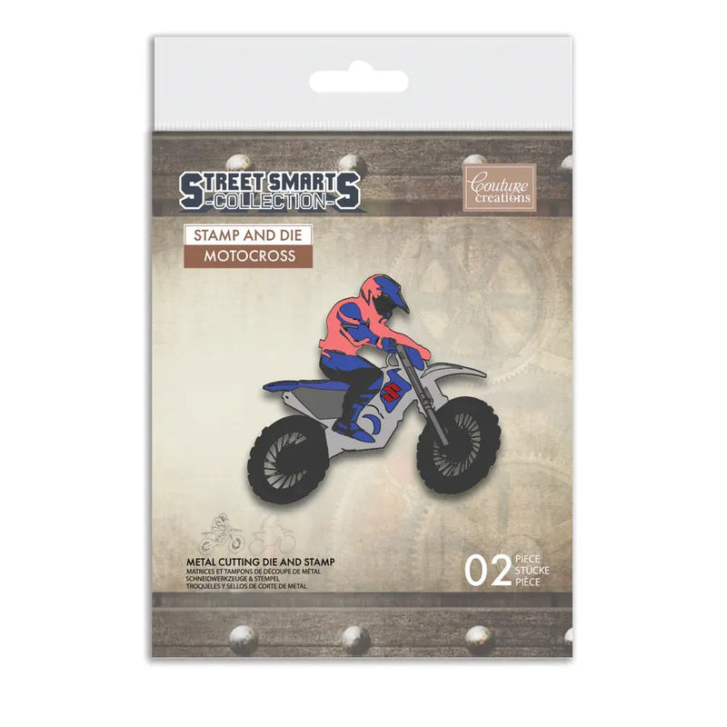 Couture Creations - Street Smarts Collection - Stamp & Die - Motocross