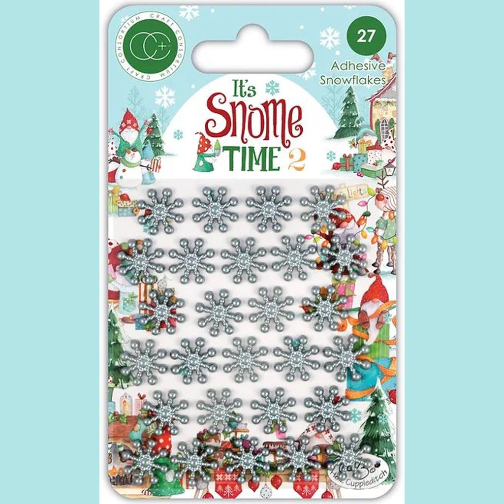 Craft Consortium It's Snome Time 2 - Snowflakes Metal Charms