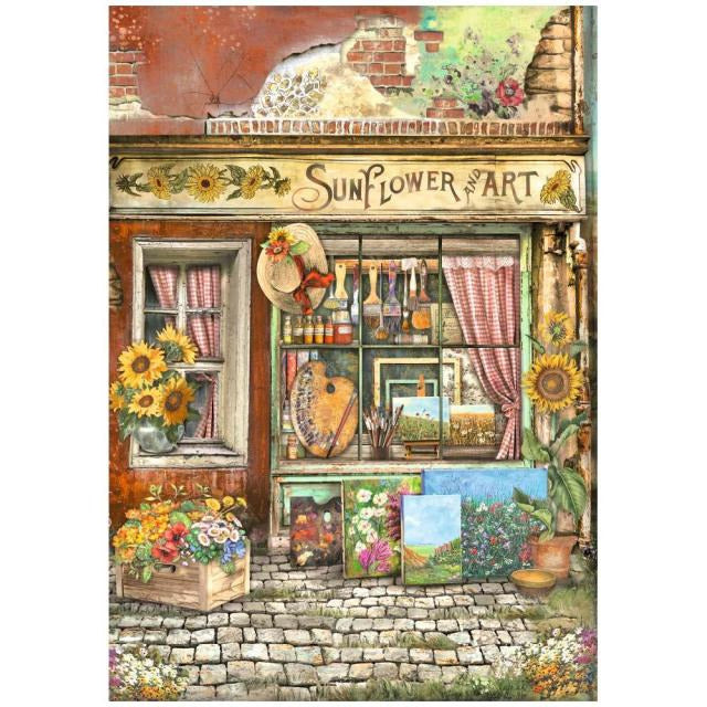 Stamperia - Sunflower Art Shop - A4 Rice Paper