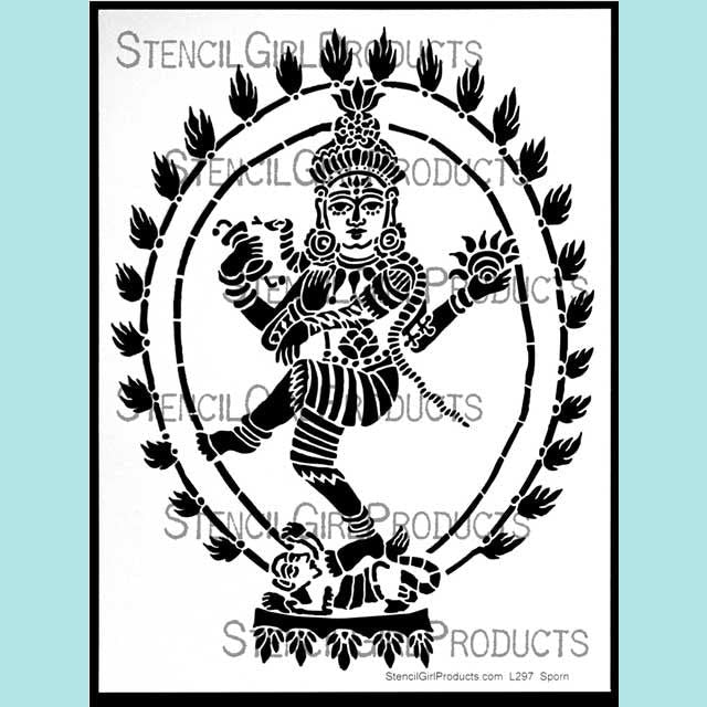 StencilGirl - Shiva Deity Stencil