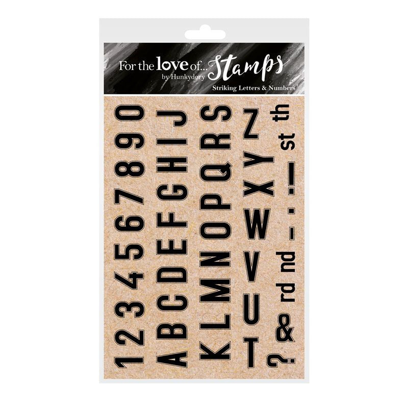 Hunkydory For the Love of Stamps - Striking Letters & Numbers