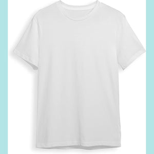 White T-Shirt for Tie-Dye