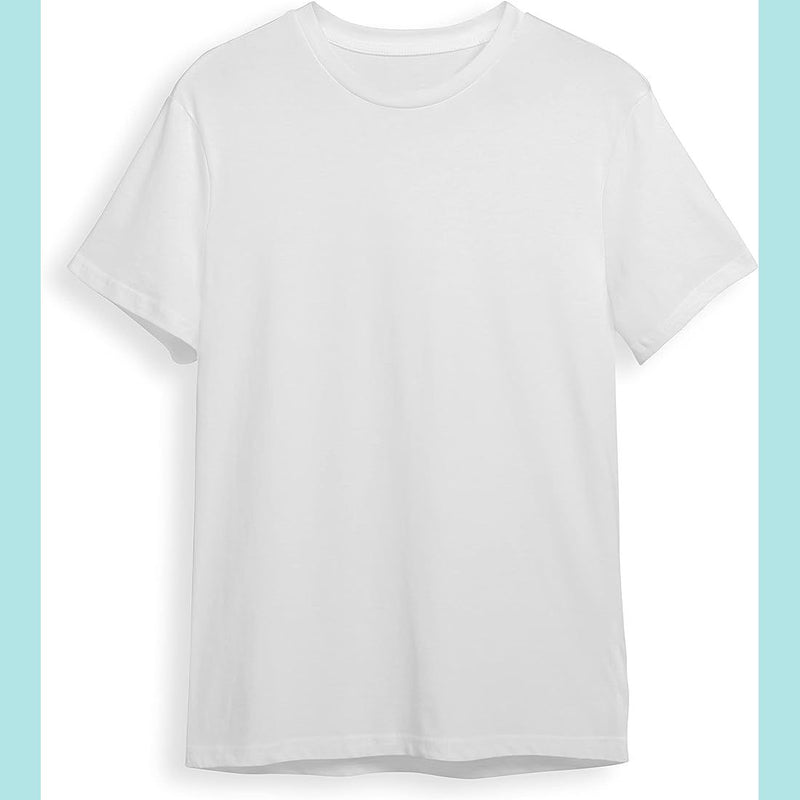 White T-Shirt for Tie-Dye