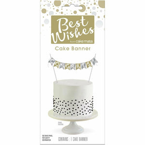 Cake Mate - Best Wishes - Cake Banner - Congrats