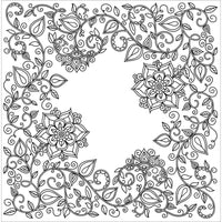 Design Works - Zenbroidery Printed Fabric - Garden (Embroidery Kit)