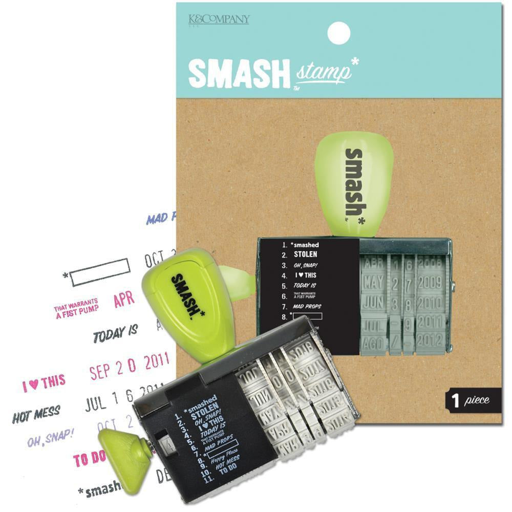 K&Company SMASH Date Stamp 3"X3"