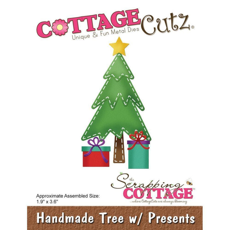 CottageCutz Die - Handmade Tree W/Presents