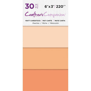 Crafters Companion Gradient Matte Cardstock 6" x 3" Peaches