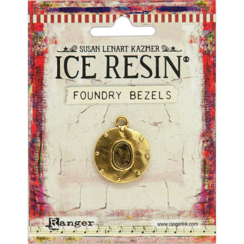 Ice Resin Foundry Bezel Collection - Gold Round Cabby