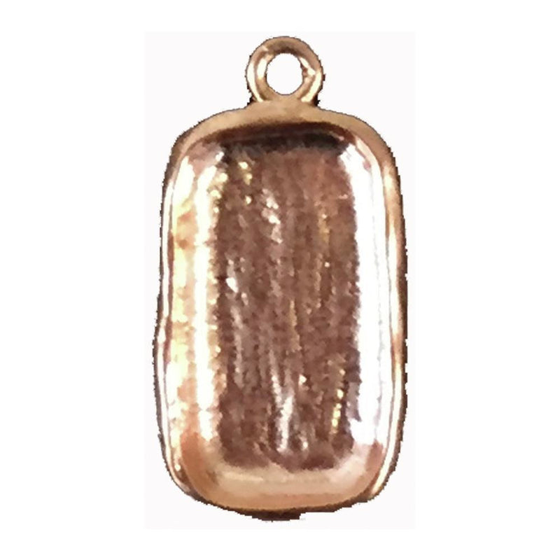 Resin Foundry Bezel Collection - Rose Gold Rectangle Disco