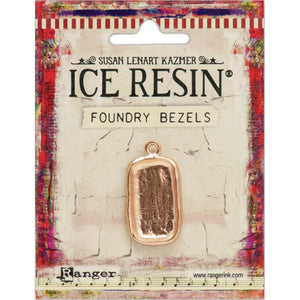 Resin Foundry Bezel Collection - Rose Gold Rectangle Disco