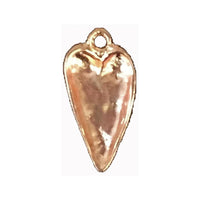Sienna Ice Resin Foundry Bezel Collection - Rose Gold Hammered Heart