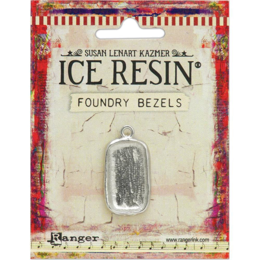 Resin Foundry Bezel Collection - Silver Rectangle Disco