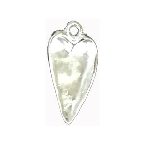 Resin Foundry Bezel Collection - Silver Hammered Heart