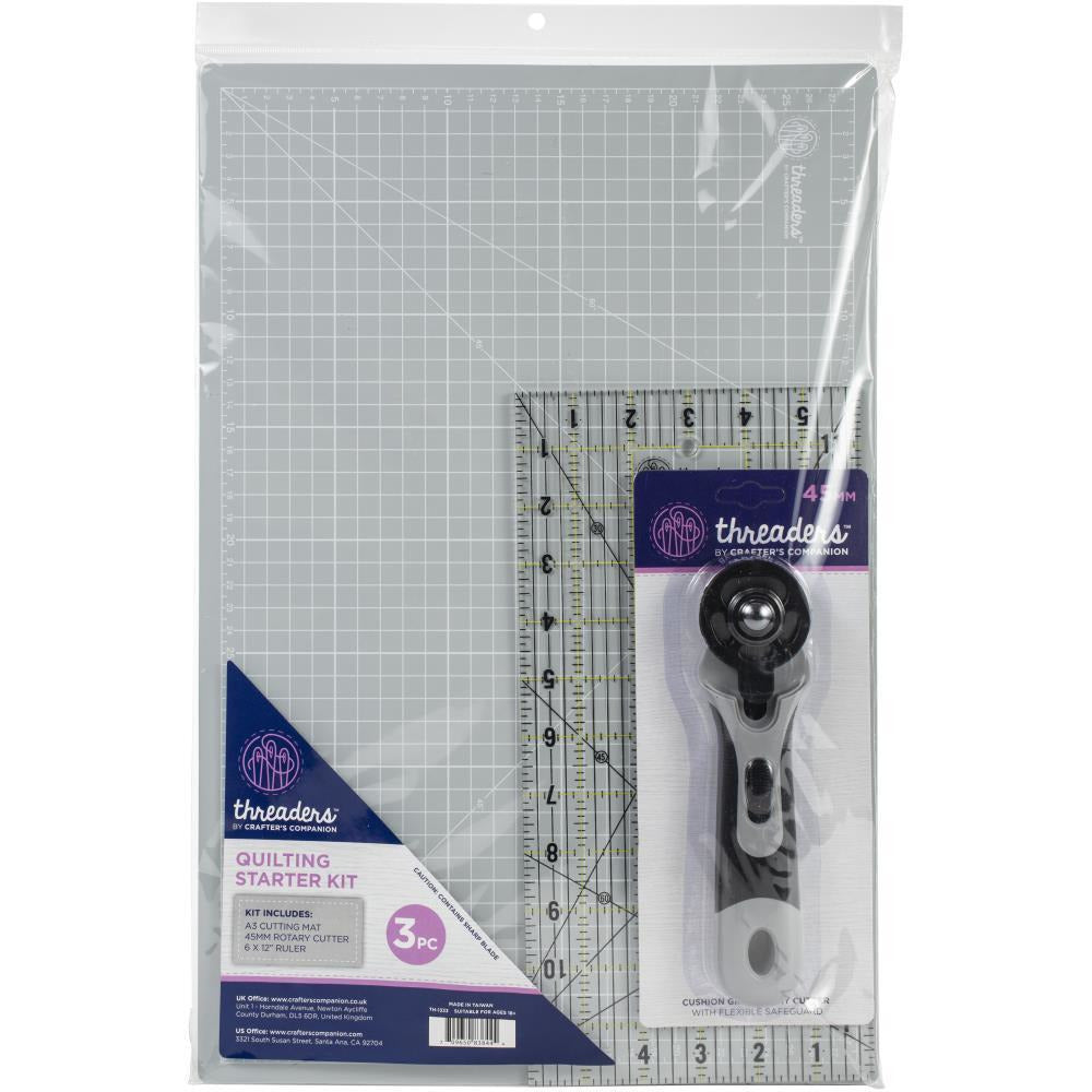 Crafter's Companion - Threaders Quilting Starter Kit 3 pc