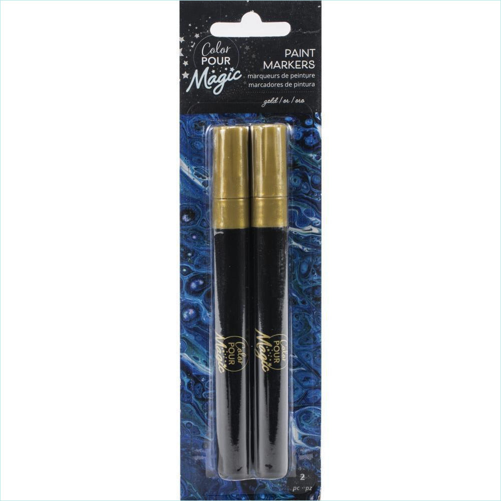 American Crafts Color Pour Magic Paint Pen Opaque Gold