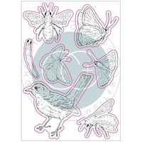 Craft Consortium - A5 Clear Stamps - Bees & Butterflies