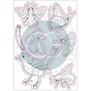 Craft Consortium - A5 Clear Stamps - Bees & Butterflies