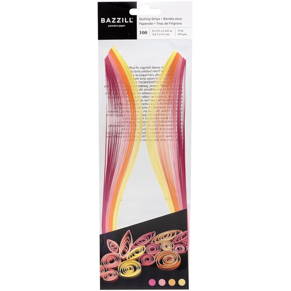 Bazzill Quilling Strip Paper Pack 100/Pkg - Pastel