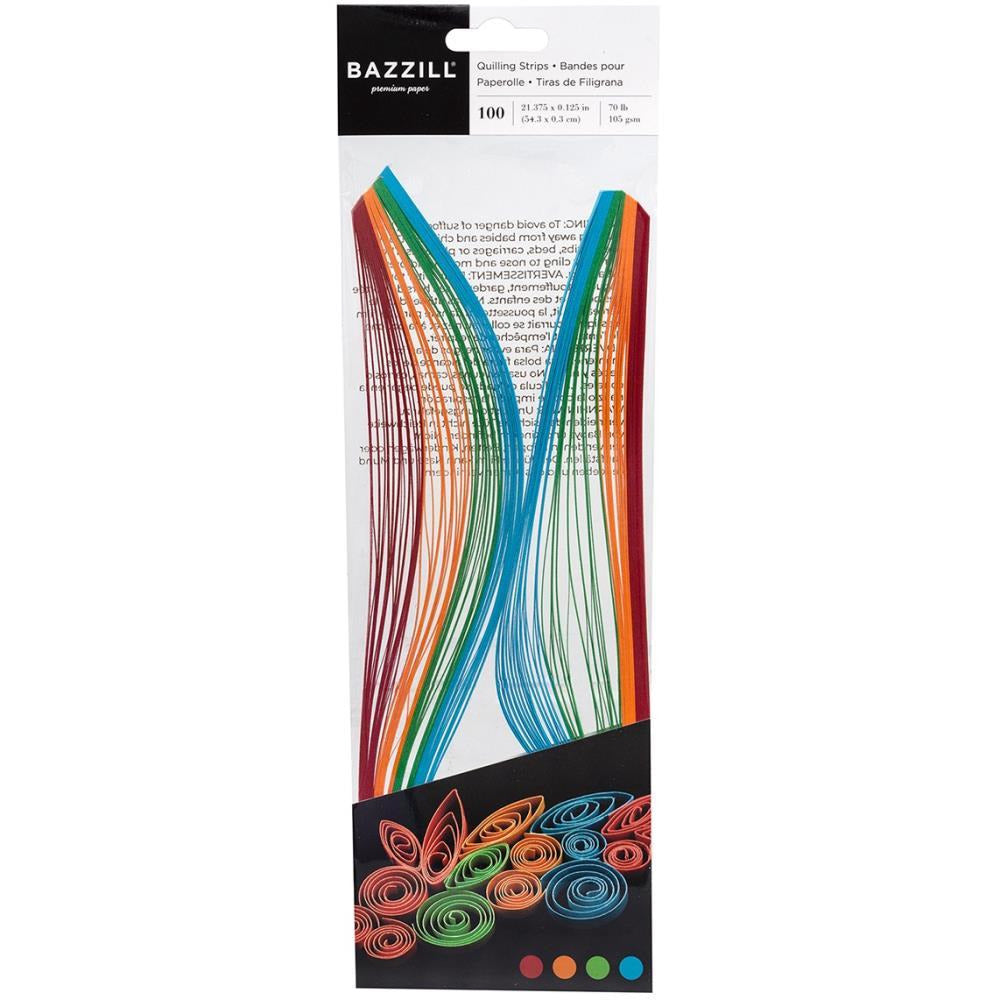 Bazzill Quilling Strip Paper Pack 100/Pkg - Bright