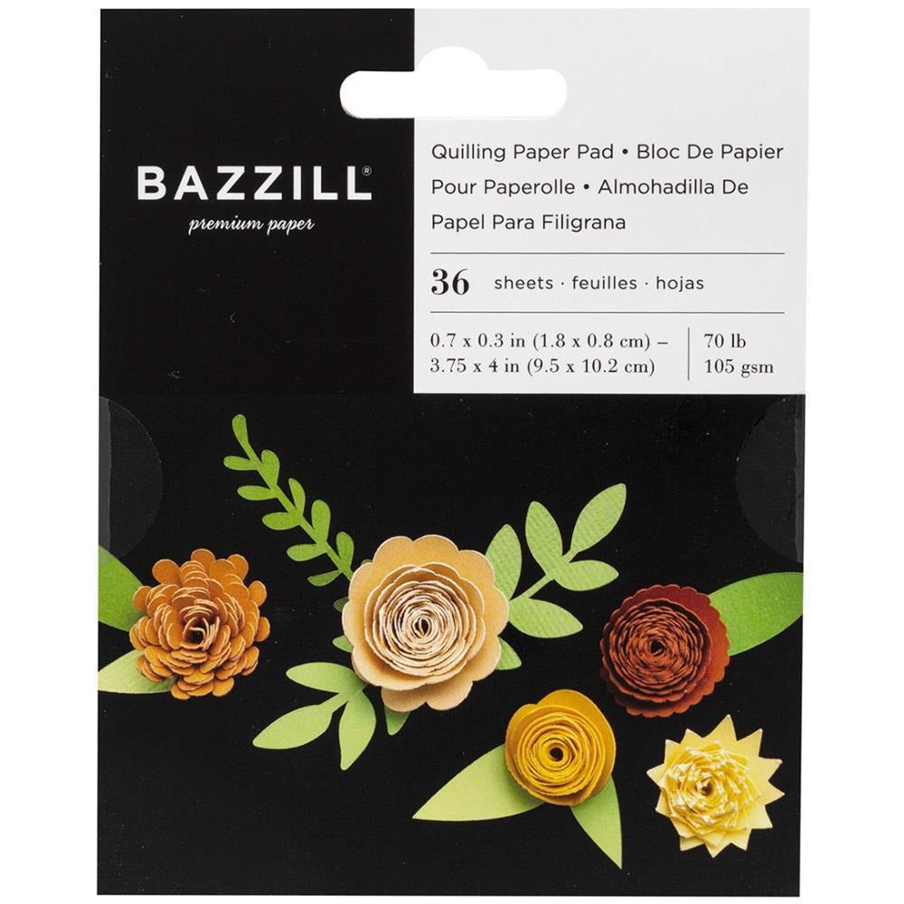 Bazzill Quilling Paper Pad 36/Pkg - Buttercup