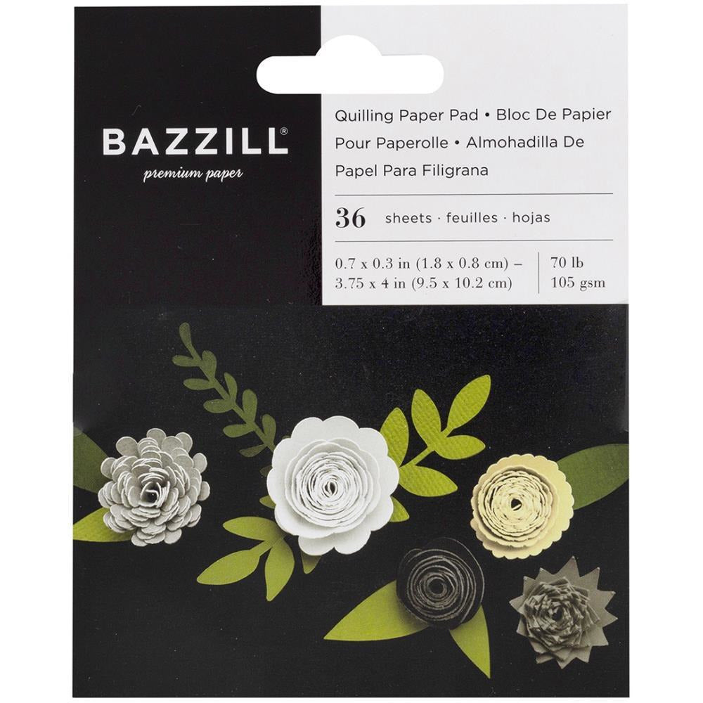 Bazzill Quilling Paper Pad 36/Pkg - Neutral