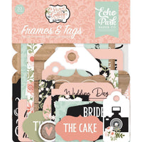 Echo Park Paper - Our Wedding Cardstock Ephemera 33/Pkg - Frames & Tags