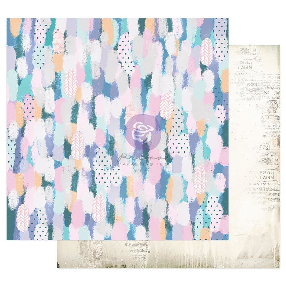 Prima Marketing - Watercolor Floral Collection - 12 X 12 Sheets With Foil Detail