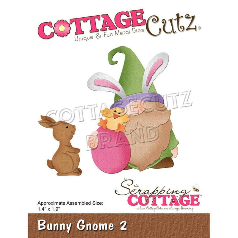 CottageCutz Die - Bunny Gnome 2