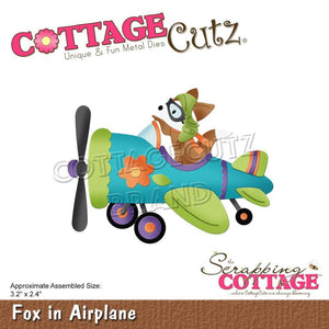 CottageCutz Die - Fox In Airplane